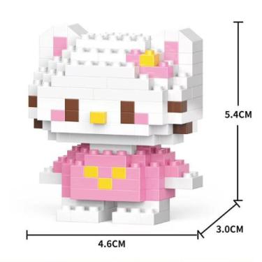 Imagem de Brinquedo Blocos de Montar Infantil Brinquedo Educativo Animais De Bri