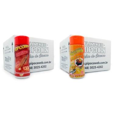 Imagem de Temperos Pipoca 24 Frascos 12 Churrasco + 12 Molho Mexicano - Flavored