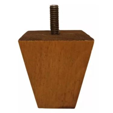 Imagem de Kit 2 Pés Trapézio 9cm Madeira Para Puff Sofá Poltrona - RGM STORE, Me
