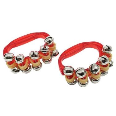 Imagem de Chocalho com Guizo de Pulso Plástico ABS Infantil Liverpool, Vermelho