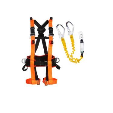 Imagem de KIT Cinturão Paraquedista Ultra 7 Pontos + Talabarte Duplo Em Y Com AB