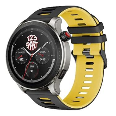 Imagem de Pulseira de Silicone Esportiva e Camuflada marca 123smart Compstivel com GTR4 GTR 4 A2166 / GTR3 / GTR 3 Pro/GTR 2 / GTR 2e / Stratos 2 2s 3