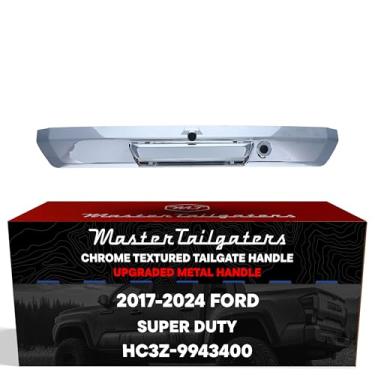 Imagem de Master Tailgaters Substituição de metal cromado atualizado para Ford Super Duty (2017-2024) peça original # HC3Z-9943400