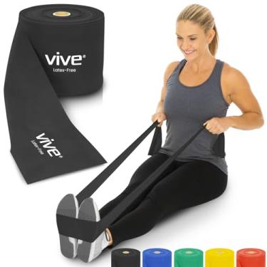 Imagem de Vive Rolos De Faixa Elástica Resistência (22,7 M) - Caixa Profissional Sem Látex Para Fisioterapia, Exercícios Membros Inferiores E Superiores, 25 Jardas, Treinamento Força Reta, Reabilitação, Mulhe