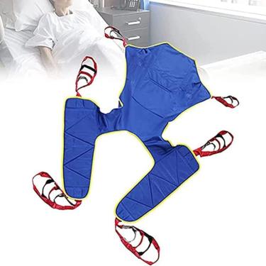 Imagem de Guia para levantar idosos, talha de gatina de corpo inteiro, estilingue de elevador de paciente, equipamento de elevador Paciente Sling Sling Sling Lifter Divided Leg Sling Large