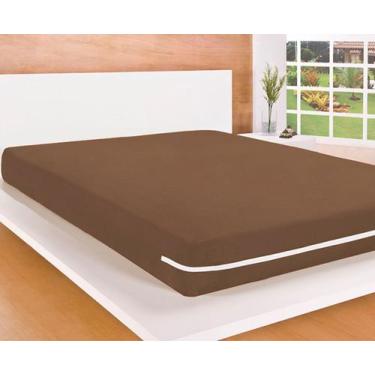 Imagem de Capa Protetora De Colchão Queen Malha Com Zíper - Malucassim, TABACO