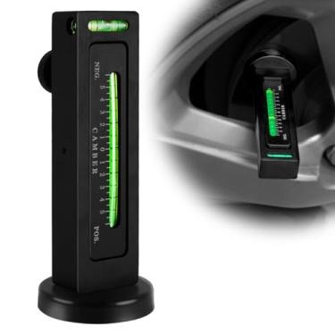 Imagem de Ziopetru Ferramenta de alinhamento de camber - Calibre magnético de roda de alta precisão, liga de alumínio para carros, caminhões, SUVs - Medidor de cambagem profissional