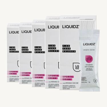 Imagem de Kit 5x Isotônico Liquidz Cx 14 Doses - Morango Com Kiwi