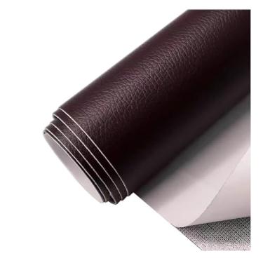 Imagem de Couro autoadesivo Remendo Autoadesivo Para Reparo De Couro, Kit De Reparo De Sofá De Couro, Tecido De Couro Vinílico À Prova D'água Para Reparo De Móveis(Dark brown)