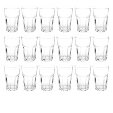 Imagem de Kit 18 Copos de Vidro 350ml – Reforçados, Transparentes, Para Suco, Vitamina e Água, Perfeitos para Restaurantes, Refeitórios e Buffet