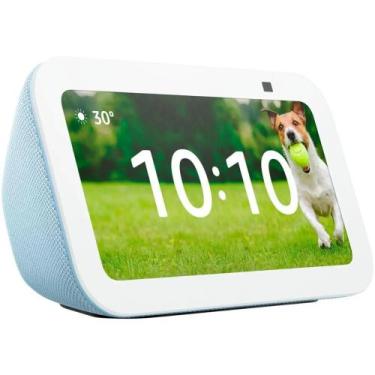 Imagem de Echo Show 5 de 3ª geração Smart display com alexa - Azul e Branca - Am