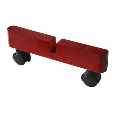 Imagem de Ioensy Suporte para divisória de ambientes, pés para divisória de tela de privacidade com rodas móveis, pés para painel de tela de madeira para escritório,