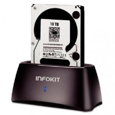 Imagem de Case De Hd Infokit Dock Station Sata 3.5" E 2.5" Usb 3.0 5Gpbs Case-Z3