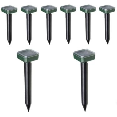 Imagem de Repelente Solar Ultrassonico 8 Und Pestes Cobras Ratos Roedores Jardim Quintal Externo Casa