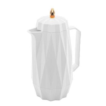 Imagem de Garrafa Térmica Diamond Branca 1 Litro De Café Chá Lyor