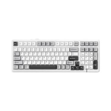 Imagem de Teclado Mecânico RGB AULA F99 Sem Fio Bluetooth Com Fio Hot Swap PBT G