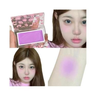 Imagem de Blush Cremoso Roxo 3g Hidratante De Longa Duração Ajuste Natural JILL 