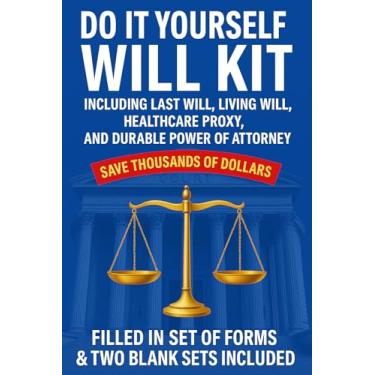 Imagem de Kit completo DIY Will com Last Will, Living Will, Healthcare Proxy, Formulários de Procuração, 2 conjuntos em branco