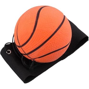Imagem de Bola de retorno de pulso, bola de retorno de pulso de basquete, pequenas bolas de basquete para exercícios de pulso, diversão ao ar livre para adultos, ferramenta de treinamento de velocidade e