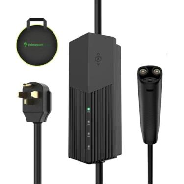 Imagem de PRIMECOMTECH Conector Móvel Para Carregador De Veículos Elétricos Tesla (Nacs) Da Primecomtech, 40 A, Estação Carregamento Nível 2 (Plugue 14-50, 50 Pés)