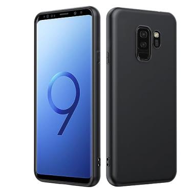 Imagem de Dioxide Capa de telefone compatível com Samsung Galaxy S9 Plus, capa de silicone TPU macio à prova de choque antiderrapante capa protetora para câmera capa fina para Samsung Galaxy S9 Plus, preta