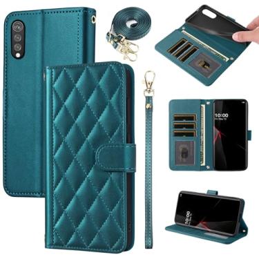 Imagem de Furiet Argyle Capa carteira para LG Velvet 5G/LGVelvet Verizon G5 UW T-Mobile 2020 com alça de pulso, compartimentos para cartões, bolsa fólio, acessórios de suporte, capa de telefone para LM G900UM