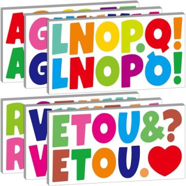 Imagem de Bemeol 360 peças, 30 folhas, quadro de avisos, 6 cm, adesivos autoadesivos para cartaz, sala de aula, escola, decoração de casa (colorido)