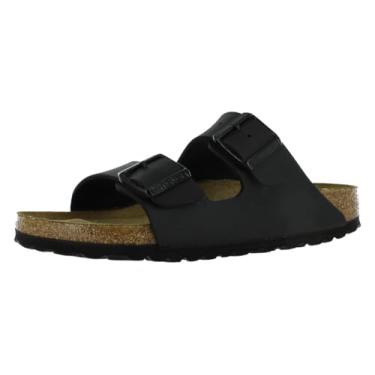 Imagem de Birkenstock Sandália masculina de camurça macia Arizona, Preto-preto especial, 8 Women/6 Men