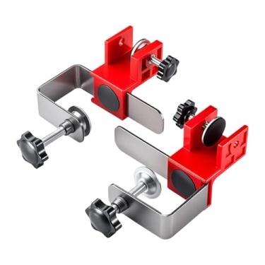 Imagem de Ｂｅｓｇａ 2x Grampos de Instalação Frontal de Gaveta Grampos de Fixação de Gaveta de Metal de Alta Resistência Gabarito para Marcenaria Ferragens para Armários