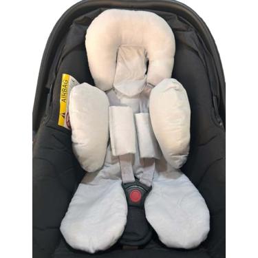 Imagem de Redutor De Bebê Conforto Almofada 100% Algodão Menino Menina (Cinza)