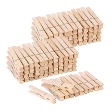 Imagem de Prendedor de Roupa Madeira Gigante 60, 72 e 120 Unidades Pregador(60 Un,Grande)