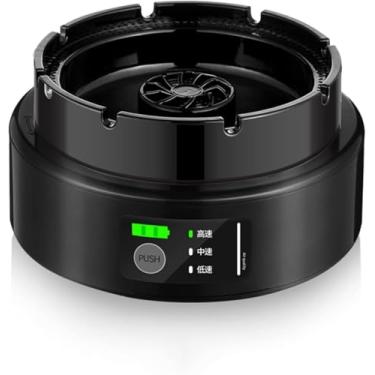 Imagem de Cinzeiro Inteligente Purificador De Ar Filtro Multifuctioal Cinzeiro Doméstico Smokig Além De Fumo Passivo, Black