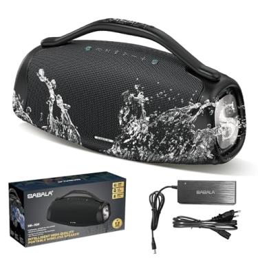 Imagem de Caixa de Som Bluetooth SABALA DR-909 Boombox,39000mAh 36H Bluetooth 5.3, IPX6 TWS, Portátil USB Powerbank (Preto)