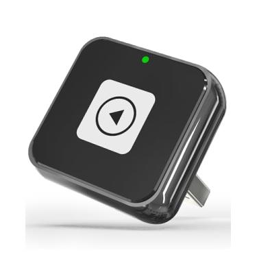 Imagem de Adaptador automotivo sem fio CarPlay e Android 2,54 cm - Plug & Play discreto, conexão estável para música/navegação, funciona com iPhone iOS 10+ e Android 11+, para 98% dos carros (2016-2025) (preto)