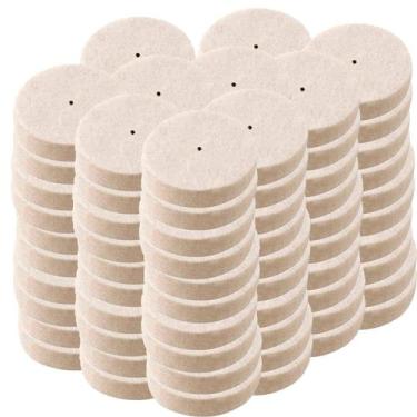 Imagem de Kit 100 Discos De Feltro 25Mm Para Polimento Micro Retíficas - Dremax