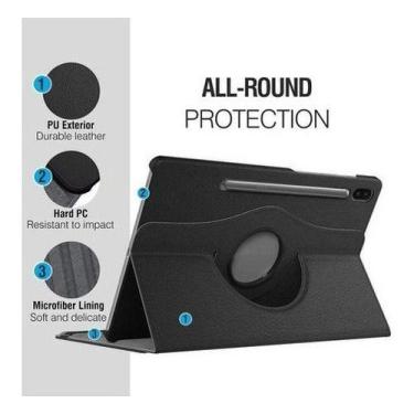 Imagem de Capa Case Tablet Giratória Para Samsung Galaxy Tab S8 Plus - Skin Zabo