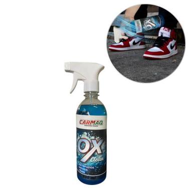 Imagem de Spray Limpa Tênis Calçado Couro Tecido Tira Mofo Ox Clean - Limpa Mesa