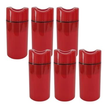 Imagem de Kit 6 Porta Garrafa Térmico 600ml - Camisinha para Cerveja - Isopor para Cerveja | Bar | Restaurante | Lanchonete (Vermelho)