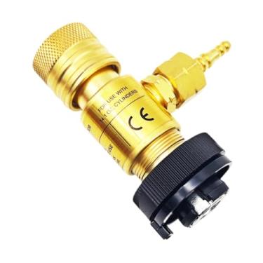Imagem de oshhni Adaptador regulador de gás para soldagem oxicorte, peça de encaixe para tocha TIG de controle de precisão, peça para tocha de corte, válvula