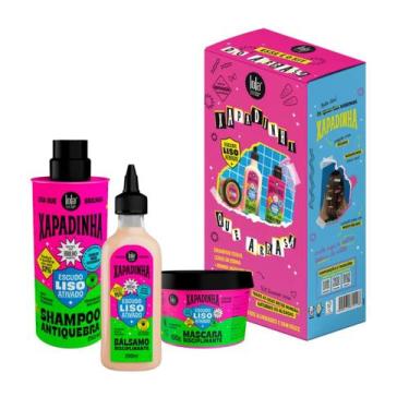 Imagem de Kit Lola Xapadinha, Shampoo 250ml, Leavein 200ml e Máscara 100g Cabelo