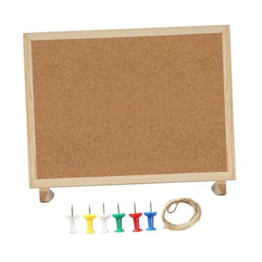 Imagem de Generic Quadro de cortiça com moldura de madeira, quadro de pinos para pendurar na parede, quadros de visão para decoração de casa, 40cmx30cm