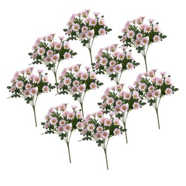 Imagem de Generic 10 Pacotes de Decoração de Flores de Seda Reutilizáveis, Enfeite de Flores Falsas para Área Externa, para Jardim, Janela, Floreira, Casamento, Rosa