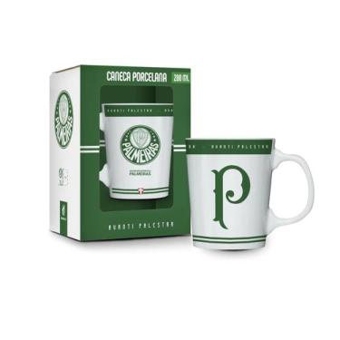 Imagem de Caneca porcelana premium - palmeiras - brasfoot