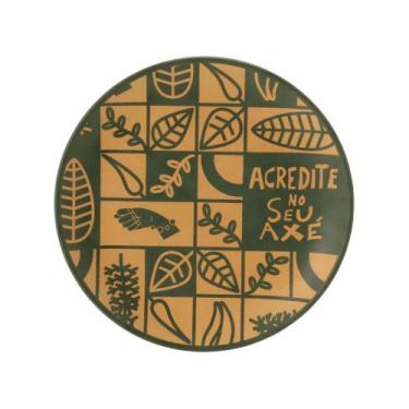 Imagem de Prato sobremesa sete ervas axé capulana - Tok&Stok