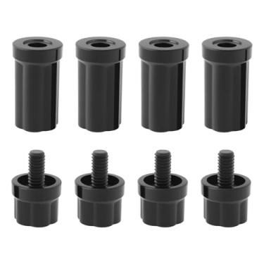 Imagem de Briny River 4 conjuntos de protetores de junta de taco de sinuca capa protetora de plástico para taco de sinuca para tacos de piscina tamanho 5/16 x 18 13 mm