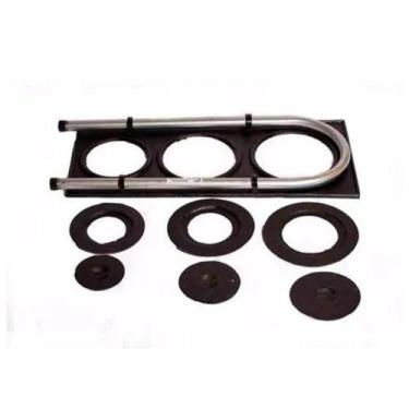 Imagem de Chapa Fogão Lenha com Serpentina Alumínio 3 Furos - RIG FUNDIDOS