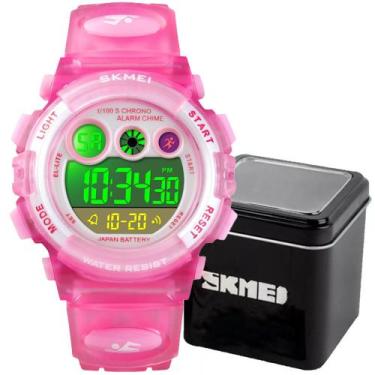 Imagem de Relógio Infantil Skmei 1451 Meninas Digital Crianças Esportivo, 1, Ros