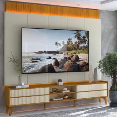 Imagem de Painel e Rack Magnífico LED Naturale Off White - Gelius