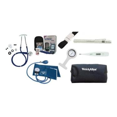 Imagem de Kit Esfigmo E Rappaport Premium Com Estojo Para Viagem - P, A, MED, Az