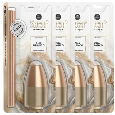 Imagem de 4 Aromatizador Difusor de Ambientes Varetas Chá Branco 100ml